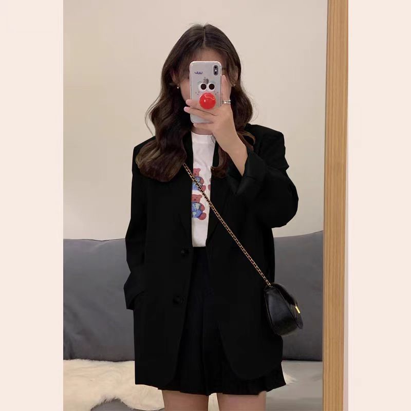 High-End Korean-Style British-Style Khaki Suit Jacket